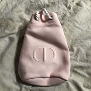 NWOT Dior Soft Pink Textured Pouch